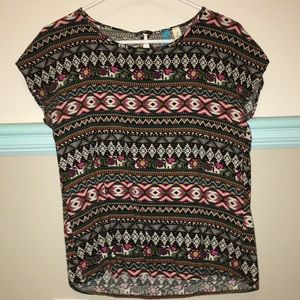 Aztec print top
